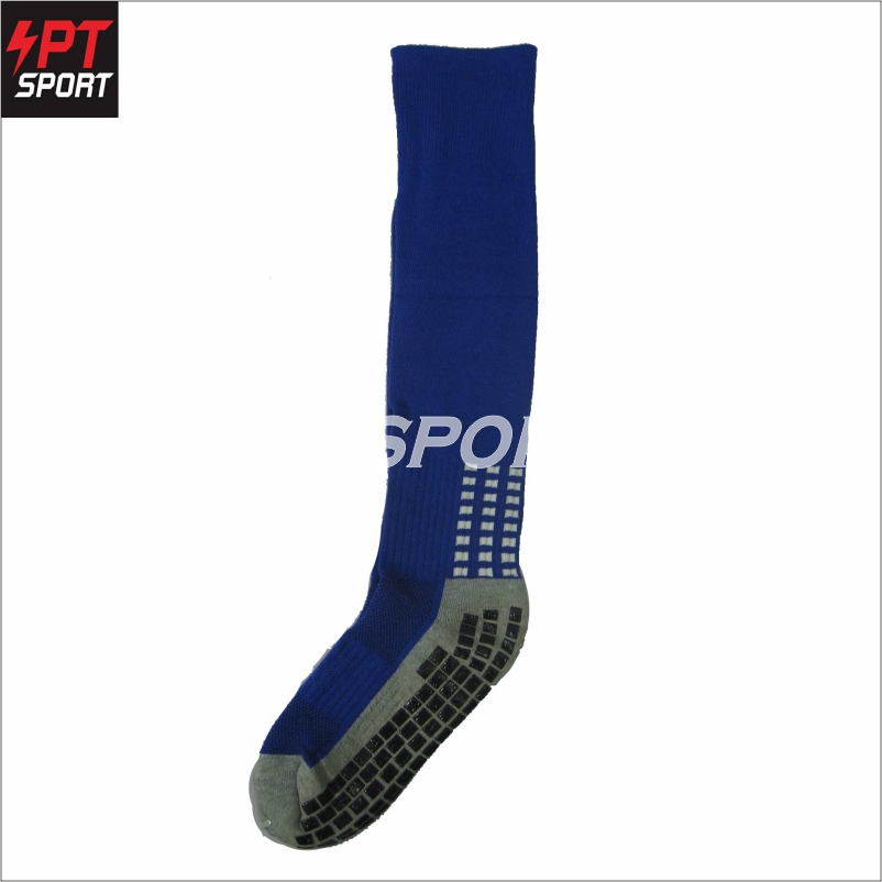 ถุงเท้าฟุตบอลยาวกันลี่น ถุงเท้ากีฬา H3 SPORT SUPERB สีน้ำเงิน