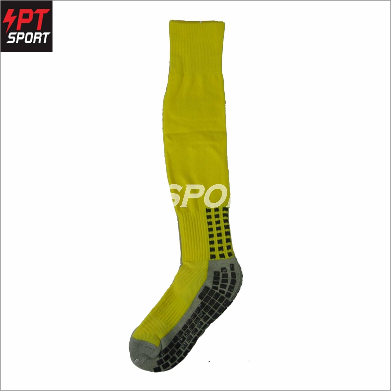 ถุงเท้าฟุตบอลยาวกันลี่น ถุงเท้ากีฬา H3 SPORT SUPERB สีเหลือง