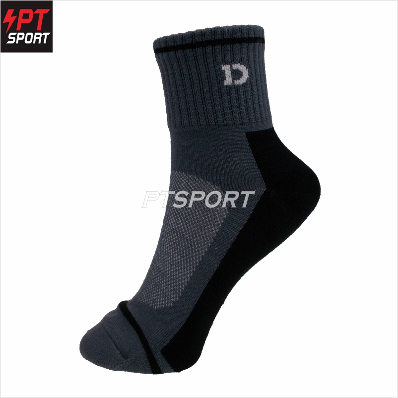 ถุงเท้ากีฬา D-STEP AC-210 FREE SIZE เทาดำ