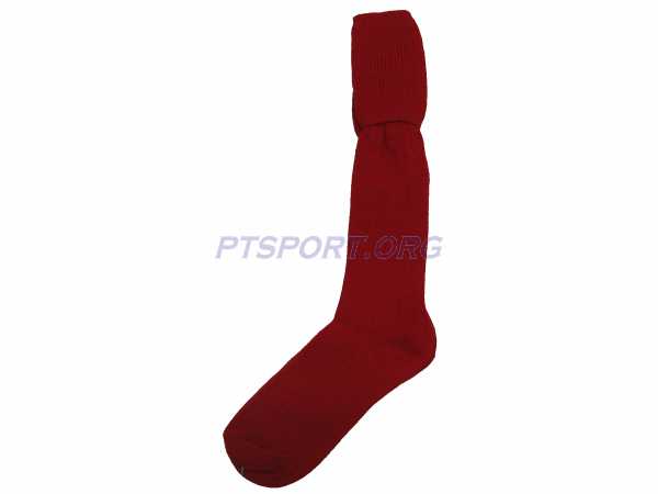 ถุงเท้ากีฬา ถุงเท้าฟุตบอลเด็กสีล้วน 7-9 D-STEP AC-502 แดง