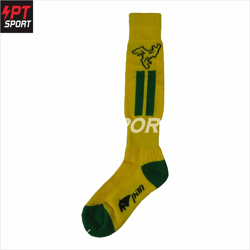 ถุงเท้ากีฬา ถุงเท้าฟุตบอล PAN PC-1576 FREE SIZE เหลืองเขียว