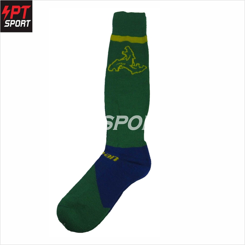 ถุงเท้ากีฬา ถุงเท้าบอล PAN PC-1577 สีเขียว