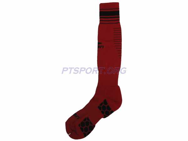 ถุงเท้ากีฬา ถุงเท้าฟุตบอล PAN PC-15A3 แดงดำ Freesize