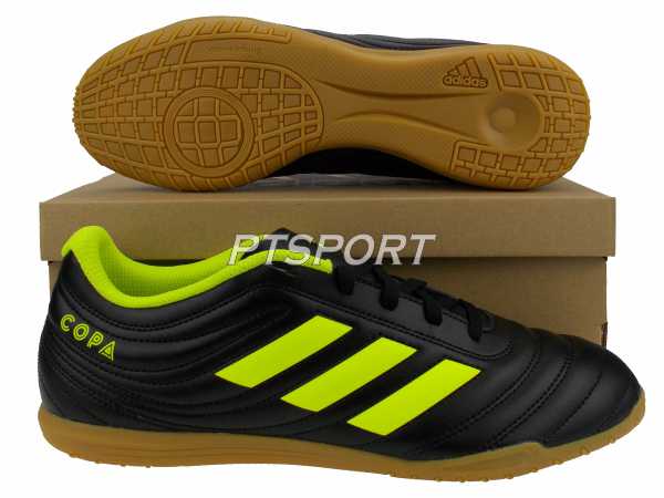 รองเท้ากีฬา รองเท้าฟุตซอล Adidas BB-8098 COPA 19.4 IN ดำเหลือง