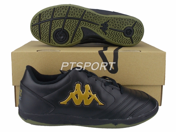 รองเท้ากีฬา รองเท้าฟุตซอล KAPPA GF-1462 SUPER FLEX ID สีดำทอง