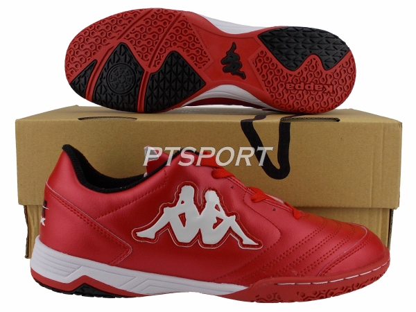 รองเท้ากีฬา รองเท้าฟุตซอล KAPPA GF-1462 SUPER FLEX ID แดงขาว