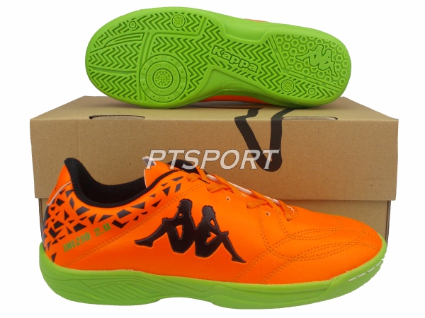 รองเท้ากีฬา รองเท้าฟุตซอล KAPPA GF-1479 INNIZIO ID ส้มเขียว (ของแท้100%)