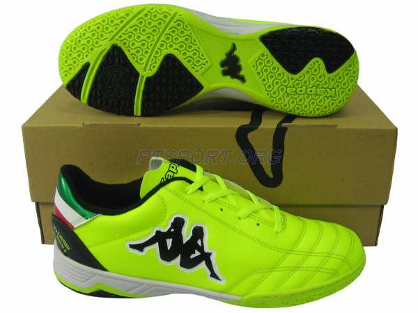 รองเท้ากีฬา รองเท้าฟุตซอล KAPPA GF-14F6 VALENZIO TOUCH II ID เขียวดำ