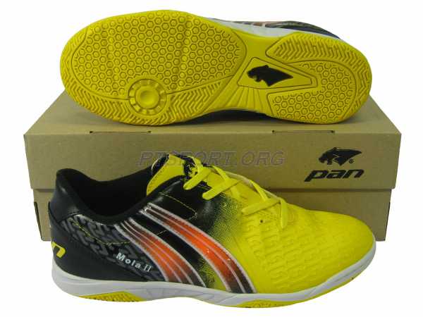 รองเท้ากีฬา รองเท้าฟุตซอล PAN PF-14V7 MOLA II ELVALOY เหลืองดำ
