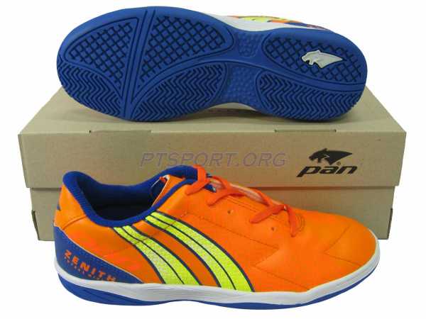 รองเท้ากีฬา รองเท้าฟุตซอล PAN PF-14X3 ZENITH ส้มเหลือง