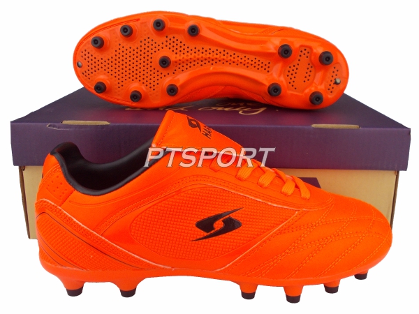 รองเท้ากีฬา รองเท้าสตั๊ด HARA F09 สีส้ม