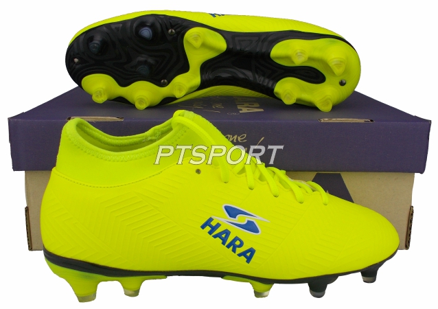 รองเท้ากีฬา รองเท้าสตั๊ดหุ้มข้อ HARA F10 สีเหลือง