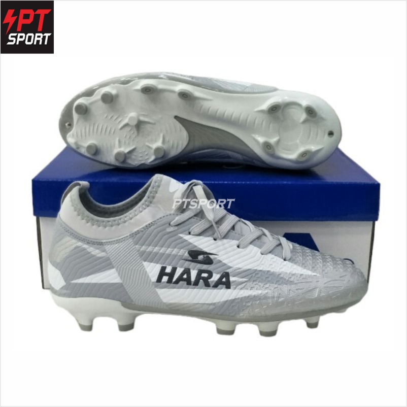HARA Sports รองเท้าสตั๊ด รองเท้าฟุตบอล รุ่น F21 สีเทา
