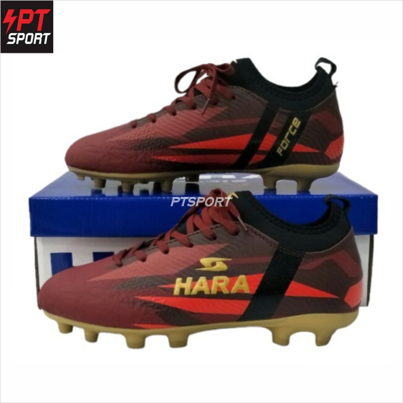 HARA Sports รองเท้าสตั๊ด รองเท้าฟุตบอล รุ่น F21 สีแดง