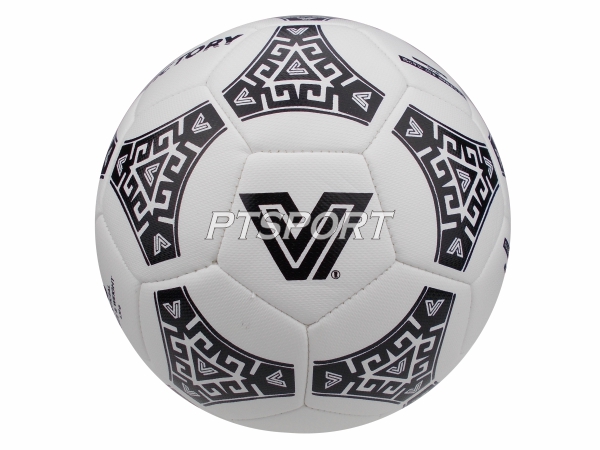 ลูกฟุตบอลหนังเย็บ VICTORY V10 เบอร์5 สีดำ