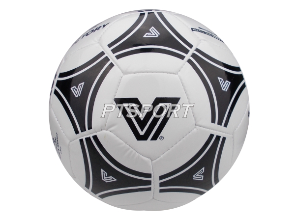 ลูกฟุตบอลหนังเย็บ VICTORY V6 เบอร์4 สีดำ