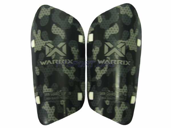 สนับแข้ง มีสายรัด แพ็คคู่ WARRIX WF-1503 ดำเทา