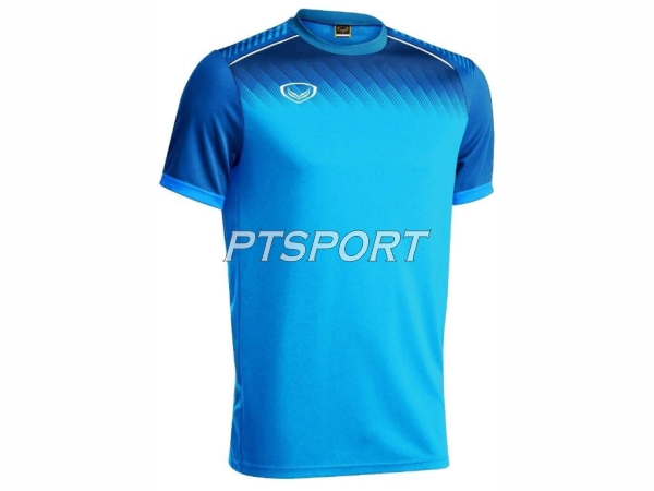 เสื้อกีฬาเด็ก เสื้อกีฬาคอกลมเด็ก GRAND SPORT 011-456 สีฟ้า