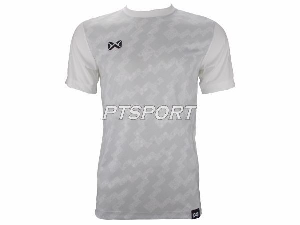 เสื้อฟุตบอลพิมพ์ลาย WARRIX WA-1555 ขาว