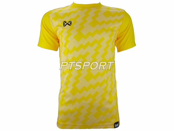 เสื้อฟุตบอลพิมพ์ลาย WARRIX WA-1555 เหลือง
